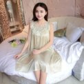 Sexy Night Dress Ice Silk Satin Sleepwear Female Nightgown Women Sleeping Dresses Night Shirts. - Image 6