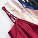 Women's Sexy Silk Satin Night Dress Sleeveless Nighties V-neck Nightgown Nightdress Plus Size Sleepwear Nightwear - Image 4