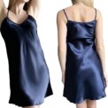 Women's Sexy Silk Satin Night Dress Sleeveless Nighties V-neck Nightgown Nightdress Plus Size Sleepwear Nightwear
