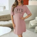 Milk Silk Nightgown Women Nightdress Short Sleeve Cartoon Nightgowns Sweet Casual Sleepwear Pijamas Sleepdress - Image 2