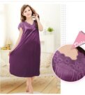 Free shipping women red lace sexy nightdress girls plus size Large size Sleepwear nightgown night dress skirt Y02-4 - Image 5