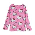 Winter Hello Kitty Pajama Top Kawaii Cartoon Pajama Y2K Warm Thickened Woman Top Plush Homewear Cute Sleepwear Shirts - Image 5