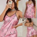 Women Sleeveless Sleepwear Mini Pajamas Spaghetti Sling Home Clothes Nighty Satin Soft Sexy Simple Female Nightwear - Image 2