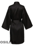 Wedding Party Team Bride Robe With Black Letters Kimono Satin Pajamas Bridesmaid Bathrobe SP2000 - Image 2