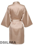 Wedding Party Team Bride Robe With Black Letters Kimono Satin Pajamas Bridesmaid Bathrobe SP2000 - Image 5