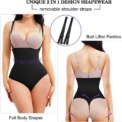 Thong Bodysuit Shapewear Women Underbust Body Shaper Tummy Control Slimming Underwear Push Up Butt Lifter Abdomen Shapers Corset - Image 5