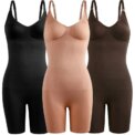 Women Waist Trainer Butt Lifter Seamless Bodysuit Shapewear Body Shaper Strappy-Back Chest Enhancing Corrective Underwear Corset - Image 6