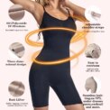 Women Waist Trainer Butt Lifter Seamless Bodysuit Shapewear Body Shaper Strappy-Back Chest Enhancing Corrective Underwear Corset - Image 3