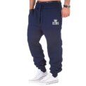 Men's casual sports pants  elastic pants  gray  fashionable  gym  running and training  2024 - Image 2