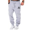 Men's casual sports pants  elastic pants  gray  fashionable  gym  running and training  2024 - Image 5