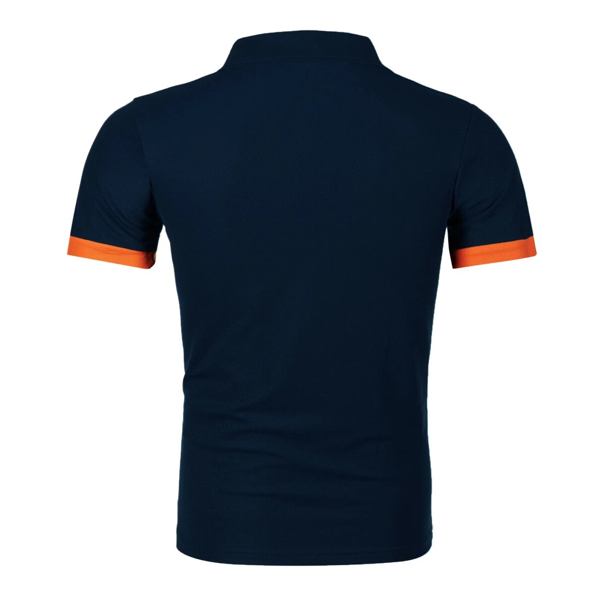 Men's short sleeve color matching fashion with men's lapel short sleeve - Image 4