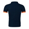 Men's short sleeve color matching fashion with men's lapel short sleeve - Image 4