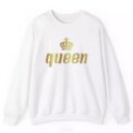 Queen Printing Womens Sweatshirt Fashion O Neck Tops Casual Jogging Pullover Daily Commute Clothing Loose Woman Tracksuit Y2k - Image 3