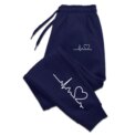 Hot Sales Unisex Sweatpants Daily Casual Pants High Quality Fitness Tracksuit Trousers Heart Print Street Sport Jogging Pants - Image 4