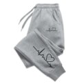 Hot Sales Unisex Sweatpants Daily Casual Pants High Quality Fitness Tracksuit Trousers Heart Print Street Sport Jogging Pants - Image 2