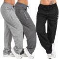 Fashion Casual Joggers Women's Hip Hop High Waist Baggy Sweatpants Running Jogging Sports Pants Trousers Casual Streetwear - Image 3