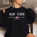 Sports Comfortable Pullover Casual Fashion Hot Sales Women's Sweatshirts Print O-Neck Tops Jogging Outdoors High Grade Clothing