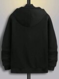 Street Letter Print Hoodie Men's Pocket Drawstring Pullover Soft Sweatshirt Autumn Casual Wear - Image 4