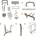 Double Rod Clothes Hanger Heavy Duty Clothes Hanger Clothing Display Rack with Storage Rack for Store Bedroom Dressing Room Whit - Image 5
