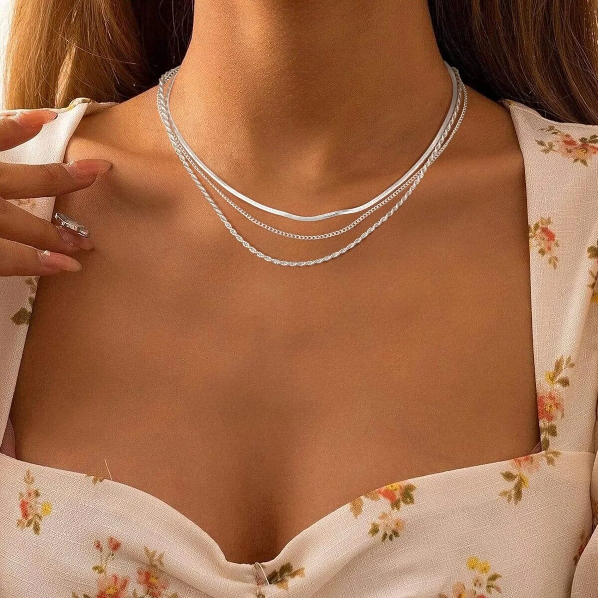 Necklace for Women Gold Necklace Silver Plated Necklace Gold Plated SnakeGold Chain Choker Necklaces Gold Jewelry Gift for Women - Image 2