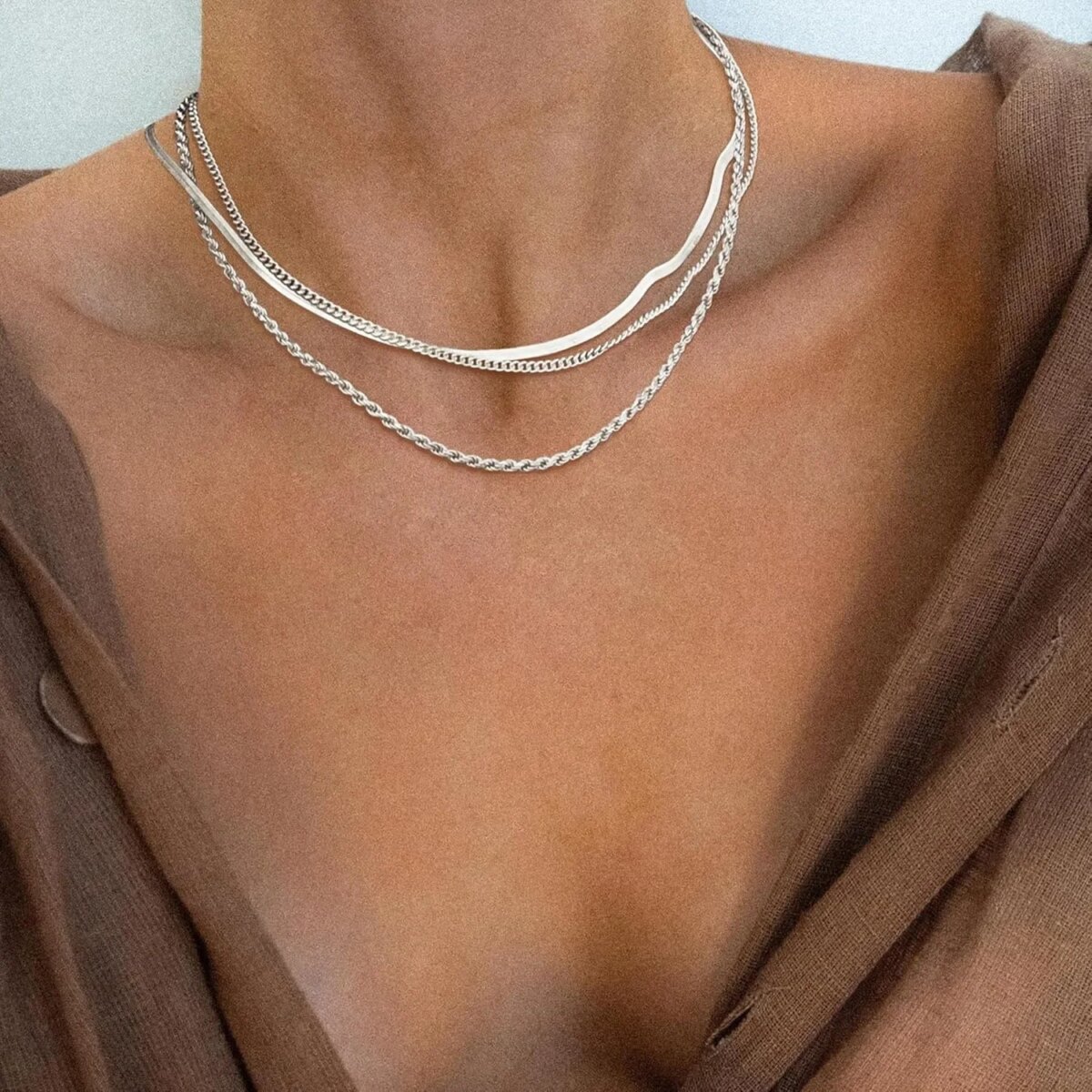 Necklace for Women Gold Necklace Silver Plated Necklace Gold Plated SnakeGold Chain Choker Necklaces Gold Jewelry Gift for Women - Image 6