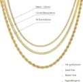 Necklace for Women Gold Necklace Silver Plated Necklace Gold Plated SnakeGold Chain Choker Necklaces Gold Jewelry Gift for Women - Image 3