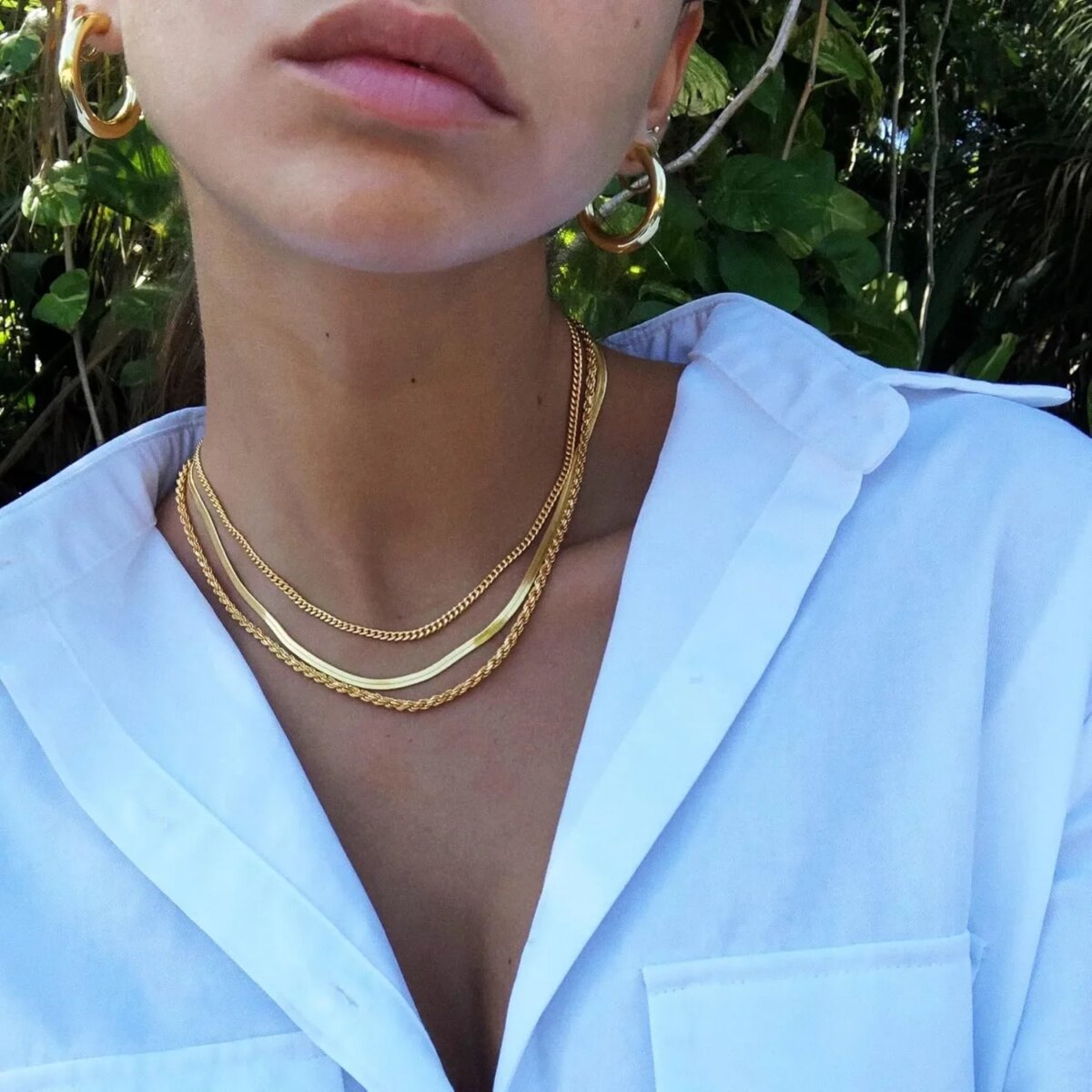 Necklace for Women Gold Necklace Silver Plated Necklace Gold Plated SnakeGold Chain Choker Necklaces Gold Jewelry Gift for Women - Image 5