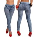 Women New Fashion Classic Stretchy Slim Leggings Sexy imitation Jean Skinny Jeggings Skinny Pants big size bottoms hot sale - Image 5