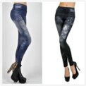 Women New Fashion Classic Stretchy Slim Leggings Sexy imitation Jean Skinny Jeggings Skinny Pants big size bottoms hot sale - Image 2