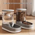 Automatic Pet Feeder Water Dispenser Dog Cat Gravity Food Water Dispenser With Pet Food Bowl Large Capacity