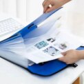Vertical Organ Bag Thickened A4 File Folder Student Test Paper Data Storage File Bag Office Document Organizer Handheld Folder - Image 4