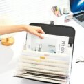 Vertical Organ Bag Thickened A4 File Folder Student Test Paper Data Storage File Bag Office Document Organizer Handheld Folder - Image 3