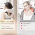 20W Brushless Motor Neck And Shoulder Massager Wireless Shoulder And Back Kneading Massage Shawl Neck masajeador - Image 3