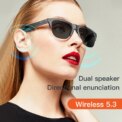 Touch Based Intelligent Bluetooth Glasses with Bone Conduction For Outdoor Sports Calls Sunglasses Business Wireless Headphones - Image 4