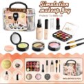 Pretend Makeup Playset, 10-Piece Non-Toxic Toy Cosmetics Set With Eyeshadow Palette, Lipstick, Applicators,  (Not Real Makeup)  uk stock & single free delivery within 4 days - Image 5