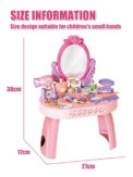 30pcs Kids dressing table toy girl simulation home makeup and makeup jewelry box 3-4 5-6 years old baby birthday giftChildren Makeup Cosmetics Playing Box Princess Makeup Girl Toy Play Set Lipstick Eye Shadow Safety Nontoxic Toys Kit For Kids - Image 5