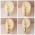 925 Sterling Silver Gold Plated 12/14/18mm Extra Large Drop Earring Oversized Chunky Hoop Earrings for Women Girl Luxury Jewelry - Image 6