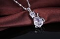 Lovely Christmas Birthday Gift for Girls 925 Sterling Silver Color Cubic Zircon Cute Cat Pendant Necklace Earrings Jewelry Set - Image 4