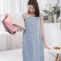 Womens Bath Towels Girls Wearable 140*85Cm Fast Drying Bathing Beach Spa Bathrobes Wash Clothing, Shower Bath And Gym Towel - Image 4
