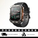 C20Pro Sports Smart Watch Men Bluetooth Call Smartwatch IP68 Waterproof Multi Sports Mode Health Monitoring Military Smartwatch:4 Days Free Delivery