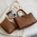 Voltsify PU Leather Top Handle Tote Bag Women's Shoulder Bag Fashionable Handbag: uk Stock, 4 Days Free Delivery