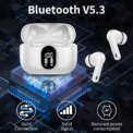 Wireless Earbuds with Bluetooth 5.3, In-Ear Headphones Featuring 4 ENC Mics and 36 Hours of Playtime, LED Display Included.: uk Stock, 4 Days Free Delivery - Image 4