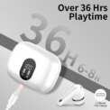 Wireless Earbuds with Bluetooth 5.3, In-Ear Headphones Featuring 4 ENC Mics and 36 Hours of Playtime, LED Display Included.: uk Stock, 4 Days Free Delivery - Image 6