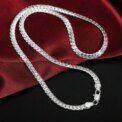 925 Sterling Silver Plated Soft Shiny Serpent Snake Bone Chain Punk Necklace: uk Stock, 4 Days Free Delivery, - Image 2