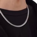 925 Sterling Silver Plated Soft Shiny Serpent Snake Bone Chain Punk Necklace: uk Stock, 4 Days Free Delivery, - Image 3