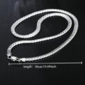 925 Sterling Silver Plated Soft Shiny Serpent Snake Bone Chain Punk Necklace: uk Stock, 4 Days Free Delivery, - Image 6