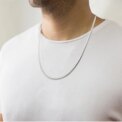 925 Sterling Silver Plated Soft Shiny Serpent Snake Bone Chain Punk Necklace: uk Stock, 4 Days Free Delivery, - Image 4