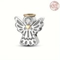 925 Sterling Silver Angel Guardian Angel Amulet Beads Suitable for Original Bracelet DIY Jewelry Gift: uk Stock, 4 Days Free Delivery, - Image 2