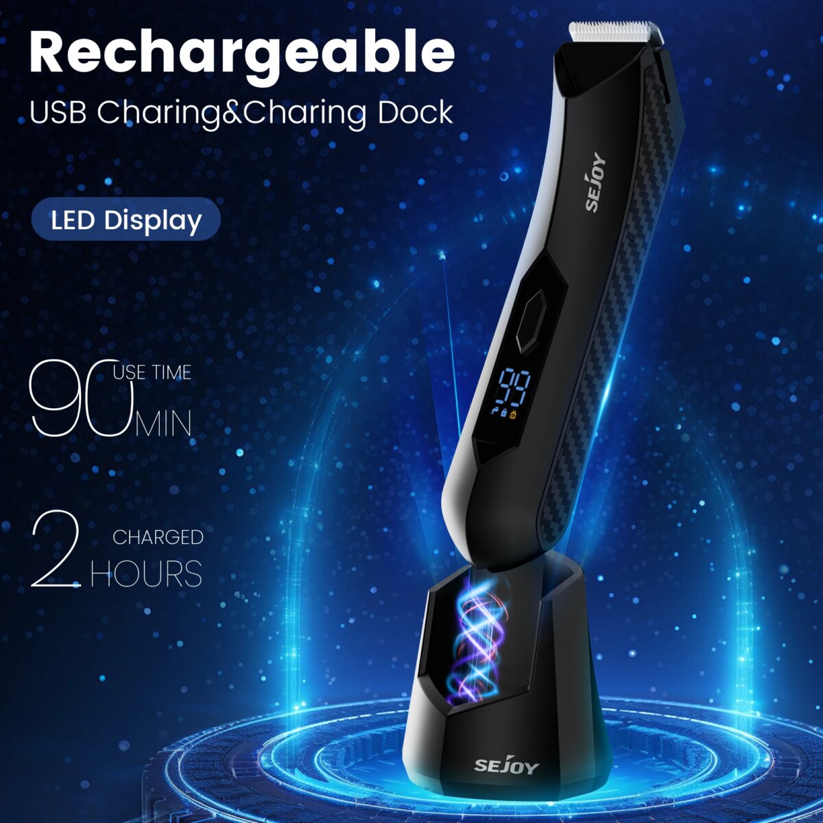 Sejoy Professional Hair Clippers for Men Electric Men Pubic Hair Trimmer Groin Body Hair Ball Shaver Clipper: uk Stock, 4 Days Free Delivery, & No Order Amount limit - Image 4
