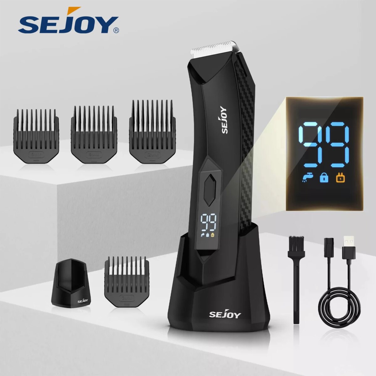 Sejoy Professional Hair Clippers for Men Electric Men Pubic Hair Trimmer Groin Body Hair Ball Shaver Clipper: uk Stock, 4 Days Free Delivery, & No Order Amount limit - Image 1